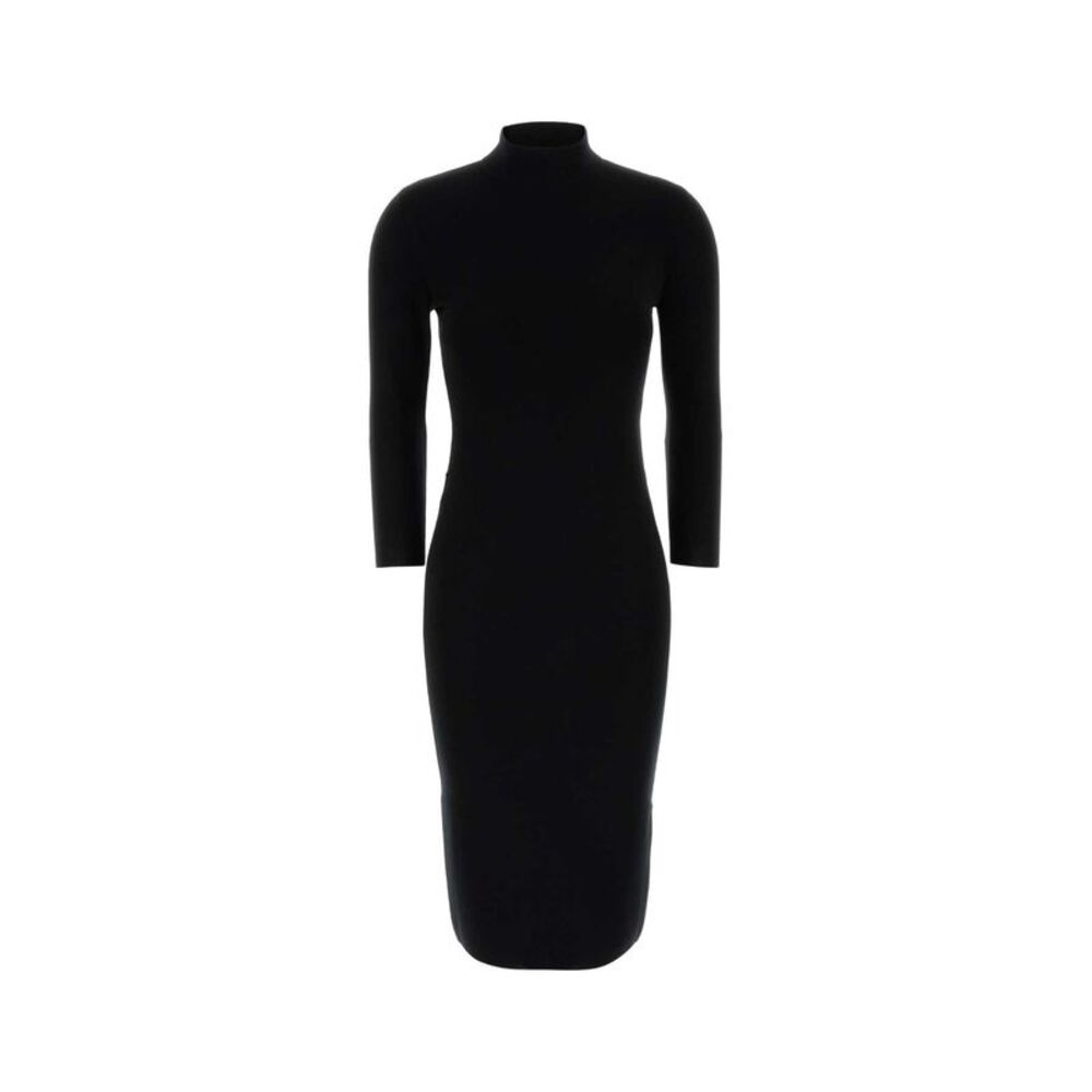 Gucci Women Black Wool Sweater Dress